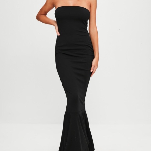 black tube gown